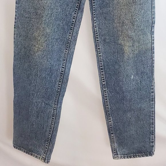 VTG. 91' Levi’s 550 Jeans Men’s 34x34 Relaxed Fit Baggy Blue Acid Wash Denim - Picture 2 of 13